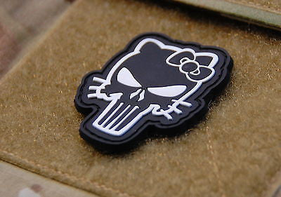 Hello Kitty Punisher 3D PVC Morale Patch