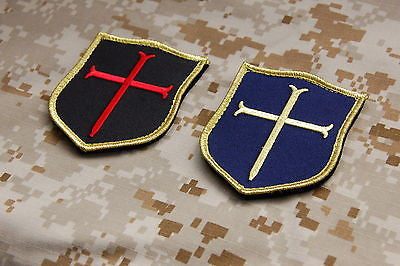 Gold Squadron Crusader Shield Patch Set