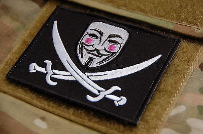 V For Vendetta Calico Morale Patch