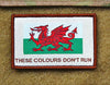 Cymru Wales THESE COLOURS DON'T RUN Morale Patch