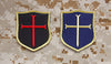 Gold Squadron Crusader Shield Patch Set