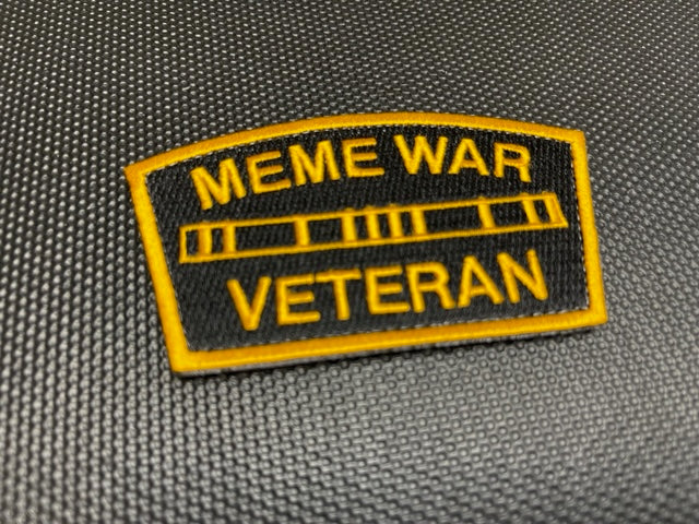 MEME WAR VETERAN MEDAL RACK Morale Patch