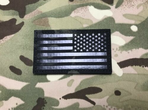 Infrared Multicam Black IR US Flag Patch US Army SF Green Beret CAG REVERSE