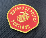 Portland Police USMC Veteran Morale Patch - sew-on version
