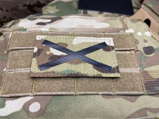 Saltire V1 Infrared Call Sign Patch Multicam Scotland Alabama AL St Andrew
