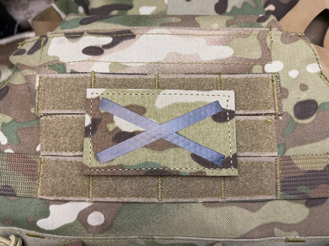 Saltire V1 Infrared Call Sign Patch Multicam Scotland Alabama AL St Andrew
