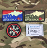 ALL LIVES SPLATTER 3D PVC Morale Patch Set