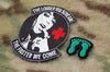 Para Rescue THE LOUDER YOU SCREAM / Green Feet Morale Patch Set