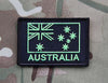 Lime Green & Black Australian Flag Patch