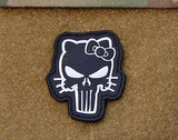 Hello Kitty Pink Punisher Skull PVC Patch #195 – Just For Patches