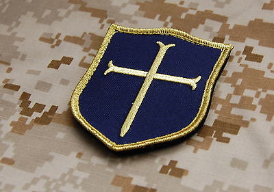 Gold Squadron Crusader Shield Patch - Blue & Gold