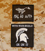 MAL AD OSTEO/WITH YOUR SHIELD OR ON IT Morale Patch Set