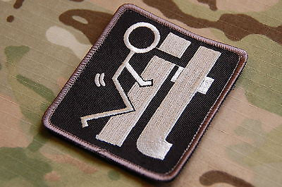 Fuck F It Morale Patch - Black & White