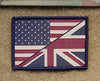 Subdued US/UK Stars & Stripes/Union Flag Friendship Patch