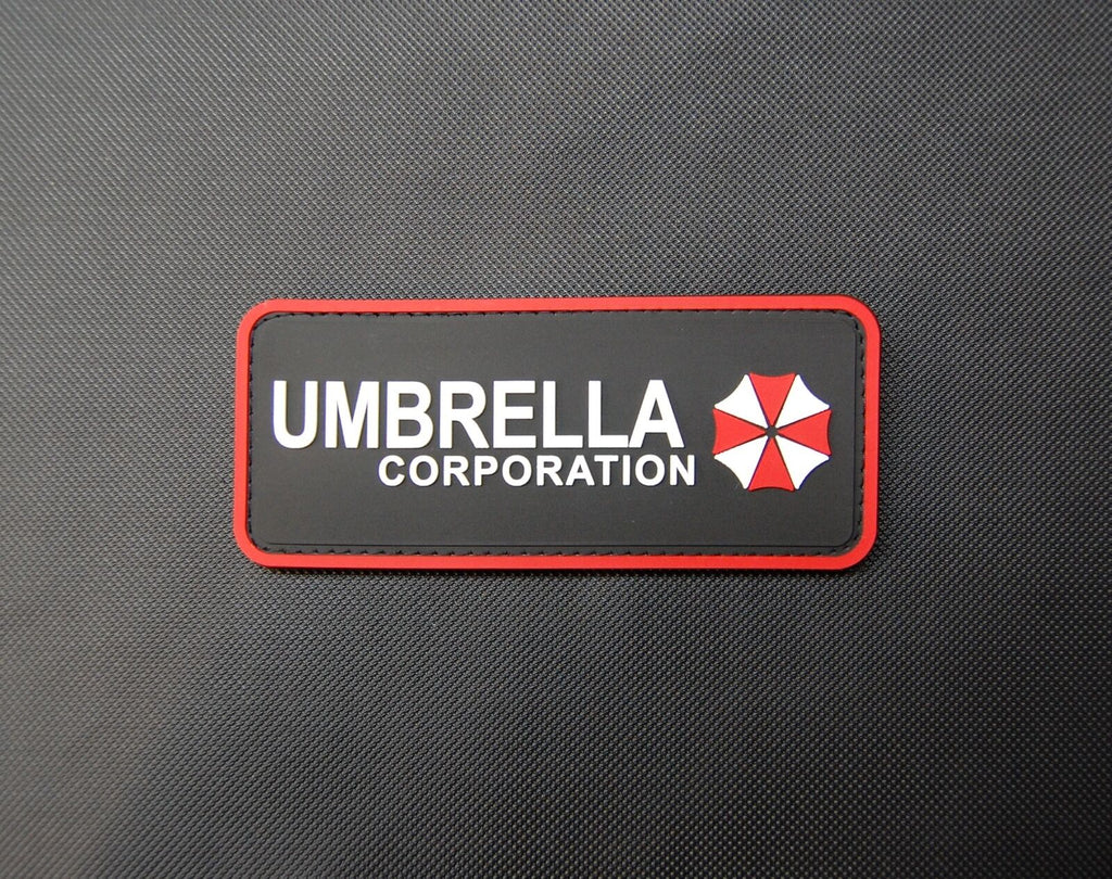 PVC Rubber Resident Evil Umbrella Corporation Uniform Patch Hook Fastener