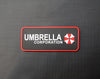 PVC Rubber Resident Evil Umbrella Corporation Uniform Patch Hook Fastener