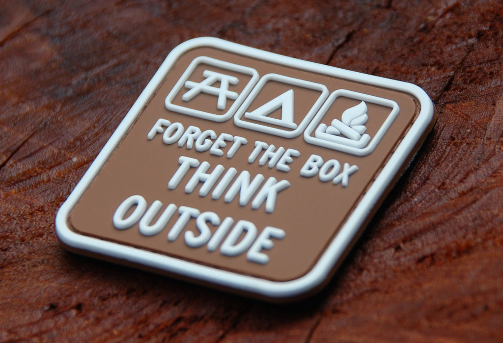 Think Outside Campground Sign 3D PVC Morale Patch