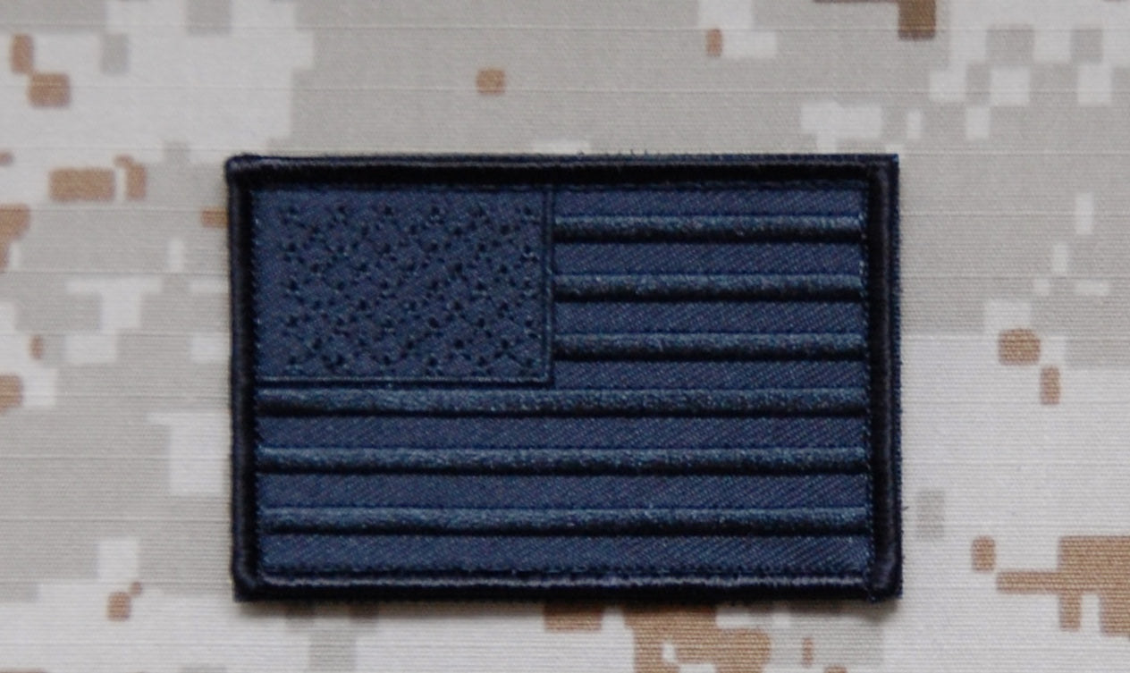 Blackout United States Flag Patch Forward Facing BritKitUSA Blackout united states flag patch forward facing britkitusa