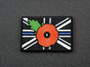 Premium Embroidered UK Thin Blue Line Poppy Patch