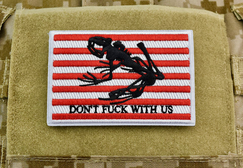 Infrared Reverse US Flag Patch - Orange & Black / Search & Rescue