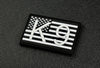 K9 US Flag 3D PVC Morale Patch - B&W GITD