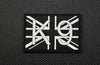 K9 UK Flag 3D PVC Morale Patch -B&W GITD