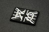 K9 UK Flag 3D PVC Morale Patch -B&W GITD
