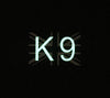 K9 UK Flag 3D PVC Morale Patch -B&W GITD