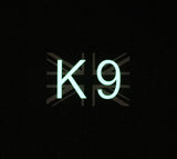 K9 UK Flag 3D PVC Morale Patch -Thin Blue Line GITD