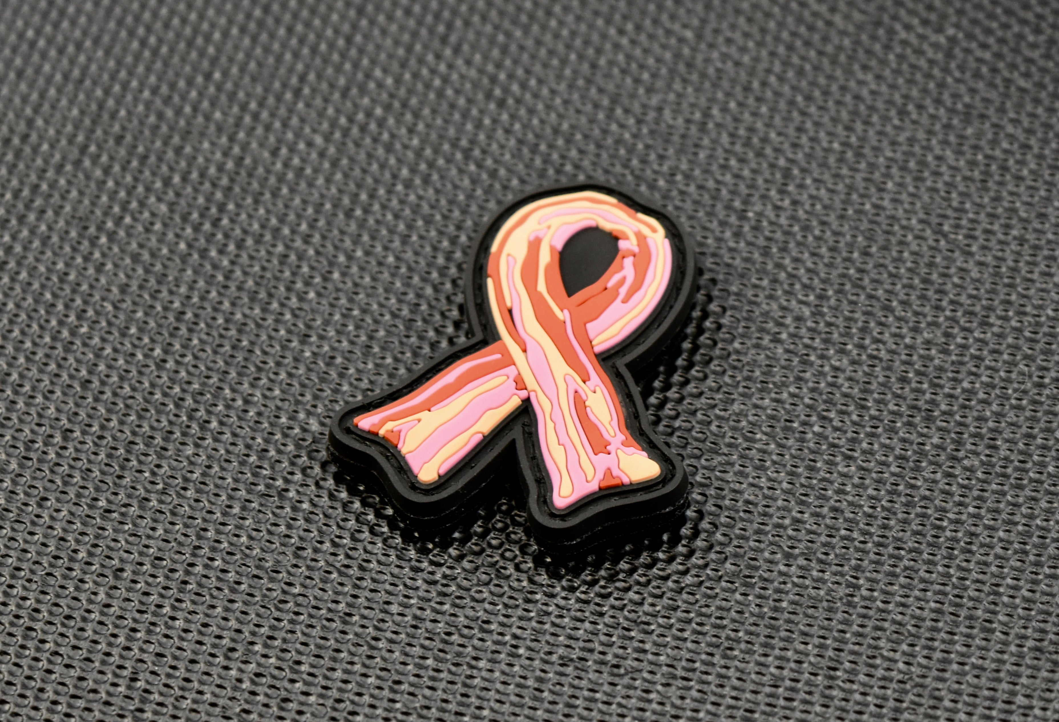 Bacon Awareness Ribbon 3D PVC Morale Patch – BritKitUSA