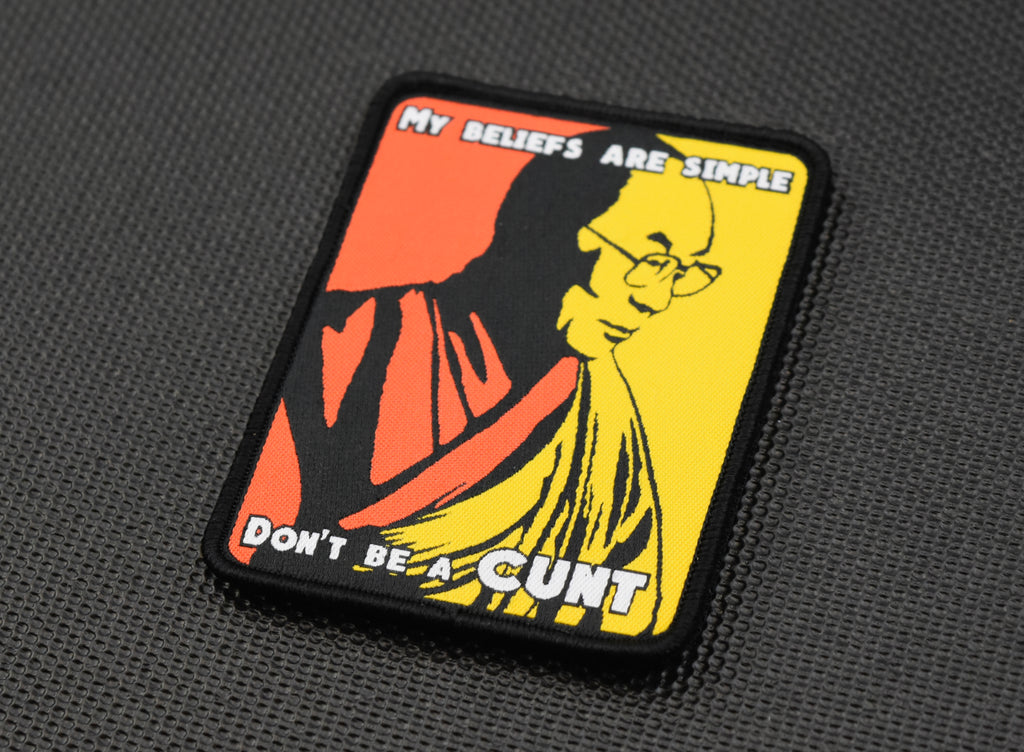 Dalai Lama Don't Be A Cunt Woven Morale Patch
