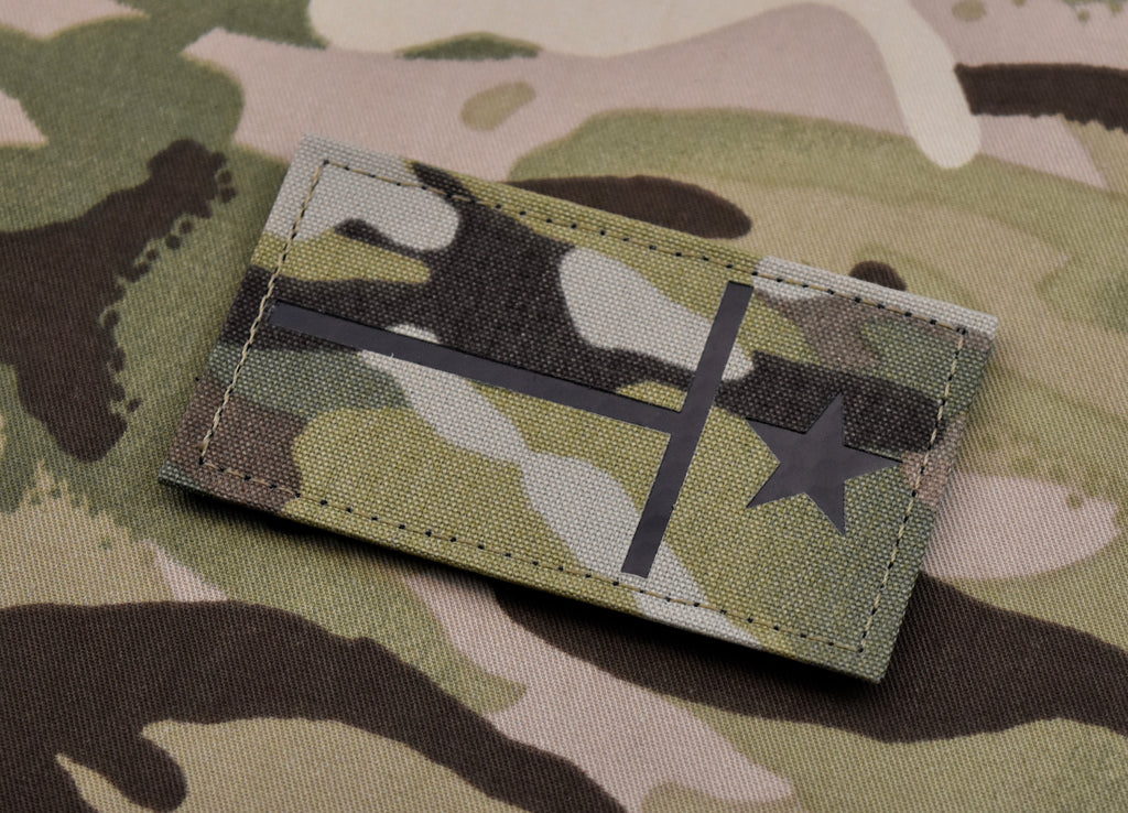 Reverse Infrared Texas State Flag Multicam Call Sign Patch