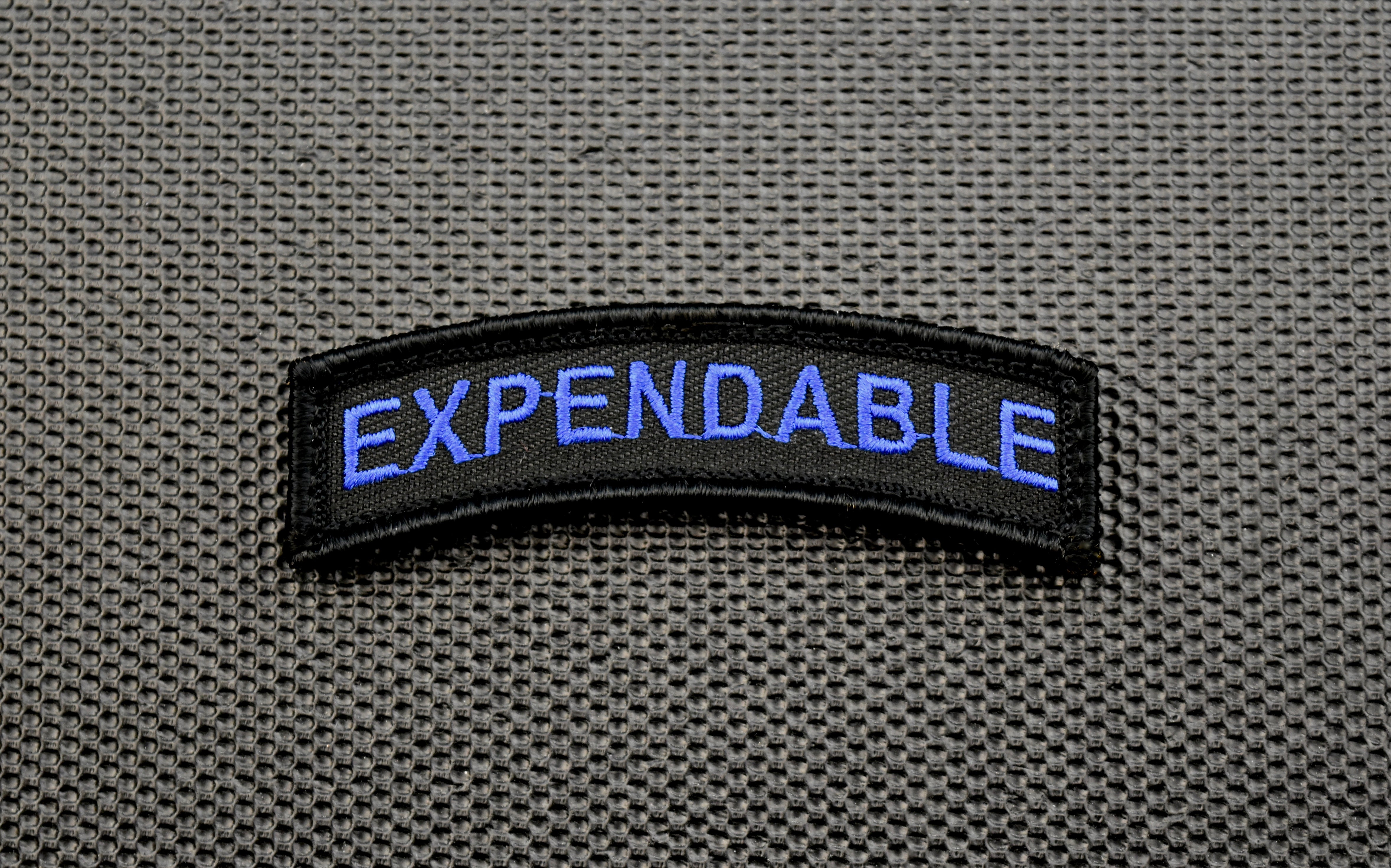 Thin Blue Line EXPENDABLE Morale Rocker Patch – BritKitUSA