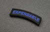 Thin Blue Line EXPENDABLE Morale Rocker Patch