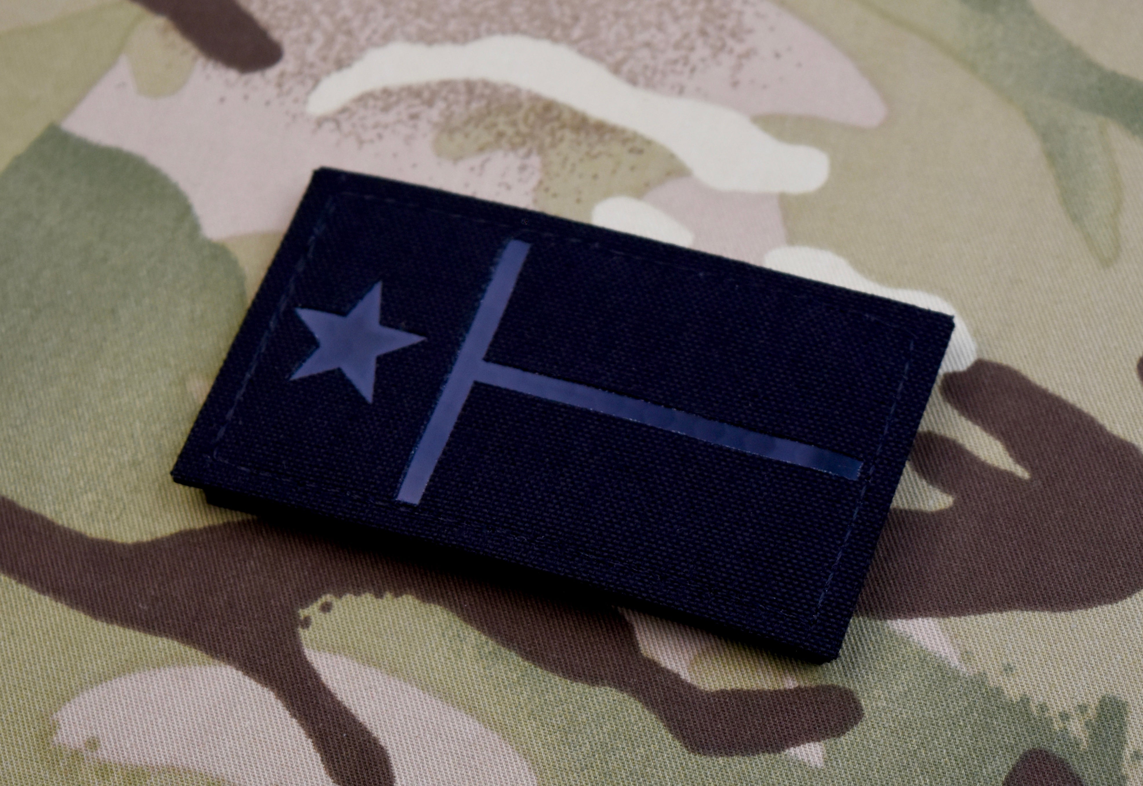 Texas State Flag Blackout Infrared Call Sign Patch – BritKitUSA