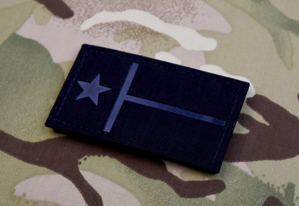 Texas State Flag Blackout Infrared Call Sign Patch