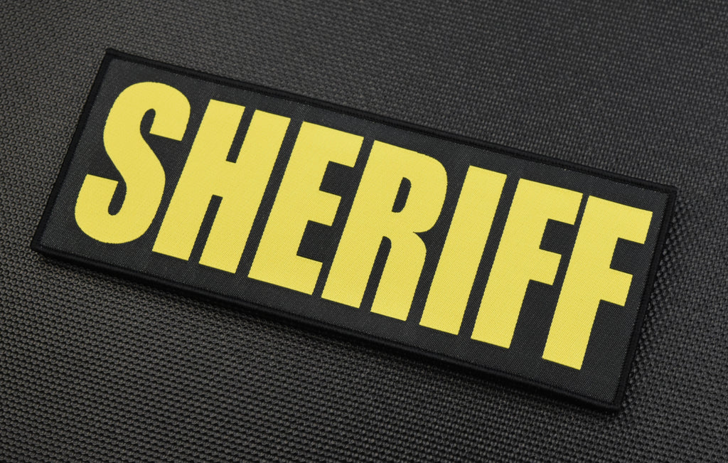 8" X 3" Woven SHERIFF Placard Patch