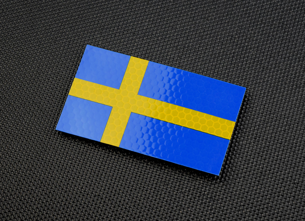 Infrared SOLAS Reflective Sweden Flag Patch