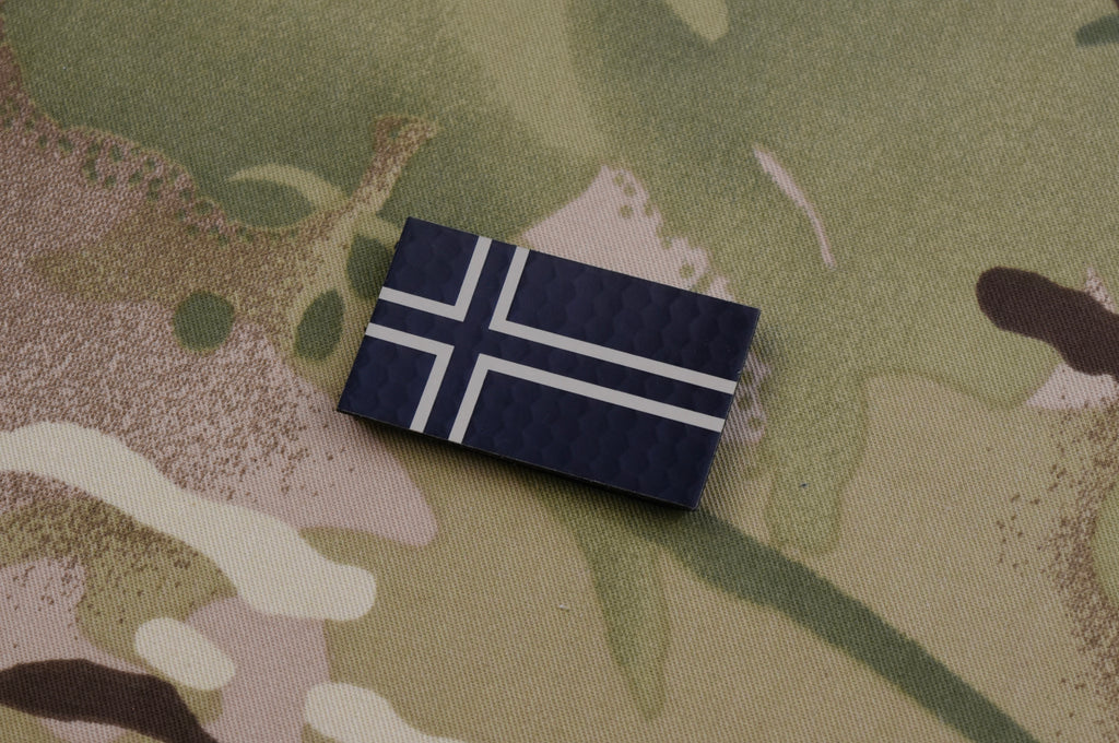 Mini Infrared Subdued Norway Flag Patch