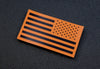 Infrared Reverse US Flag Patch - Orange & Black / Search & Rescue