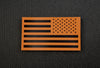 Infrared US Flag Patch Set - Orange & Black / Search & Rescue