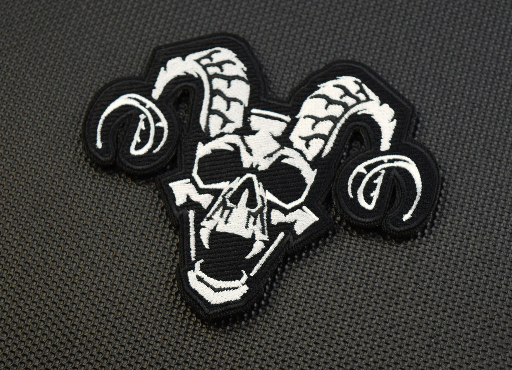 Premium Embroidered Skulltanic Ram Morale Patch