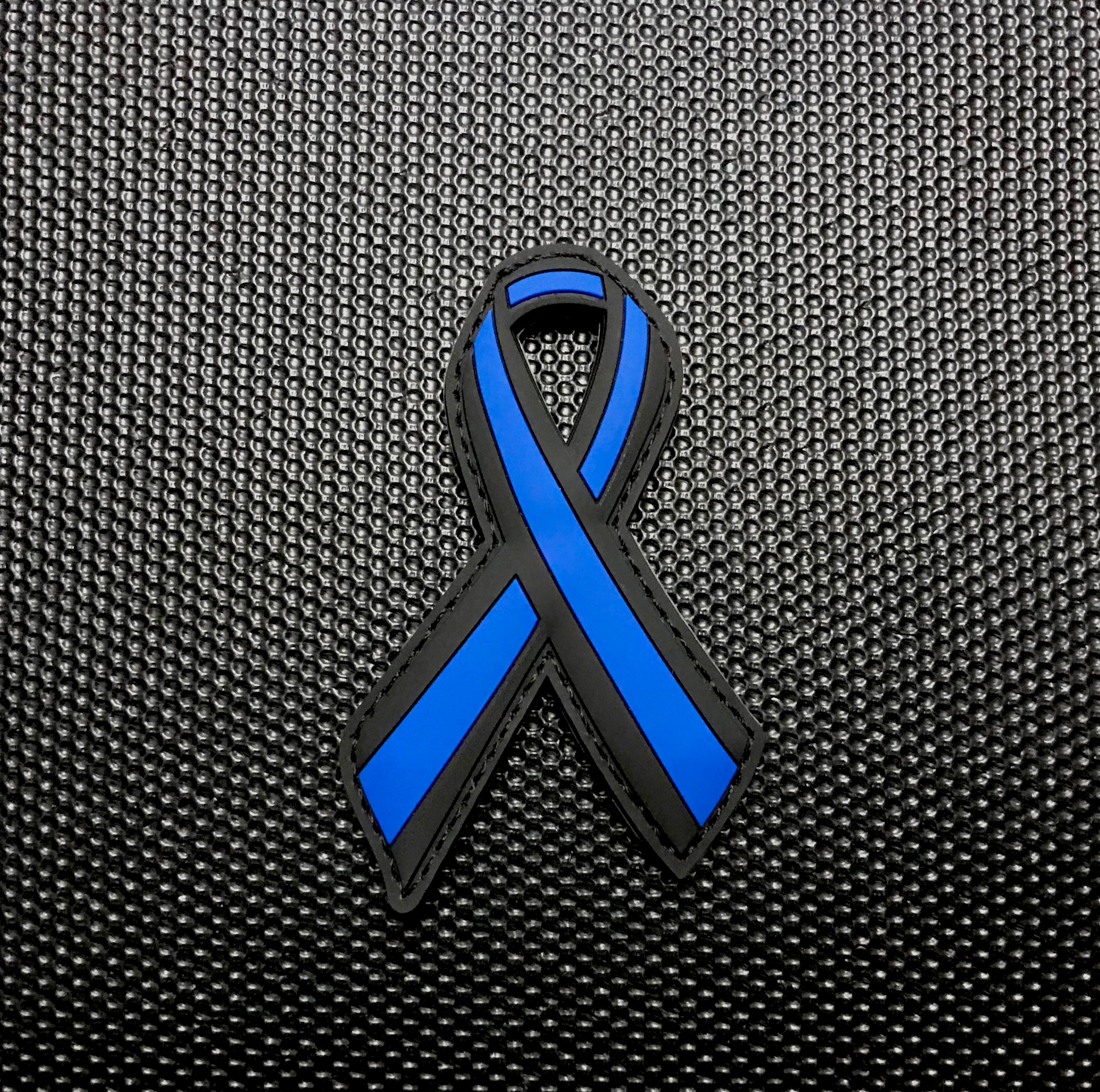 Thin Blue Line Ribbon PVC Morale Patch – BritKitUSA