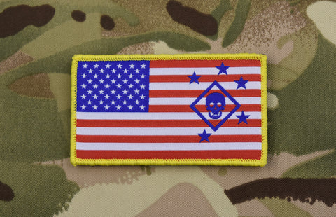 Thin Blue Line PVC US Flag Patch