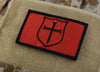 NSWDG Gold Squadron Crusader Shield Morale Patch - Red