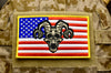Large Skulltanic American Flag Patch