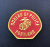 Portland Police USMC Veteran Morale Patch - sew-on version